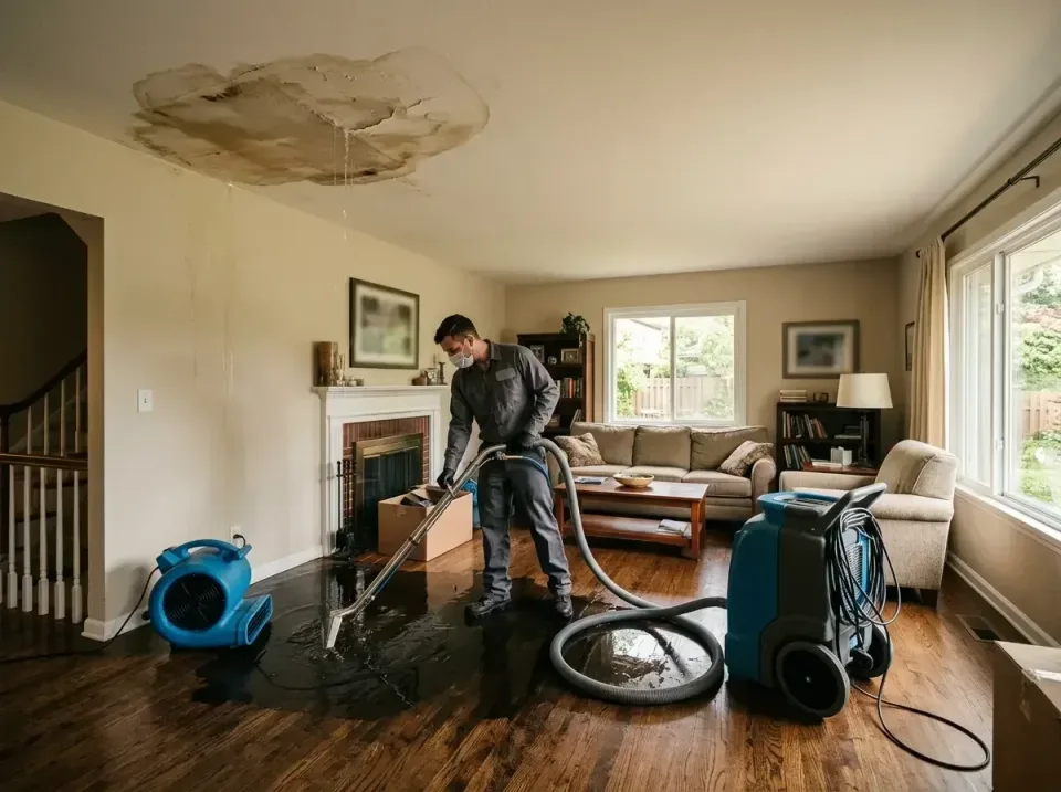 attic-pipe-burst-ceiling-drip-008 — frequently asked questions, Water Damage Restoration & Carpet Care in Cameron, MO